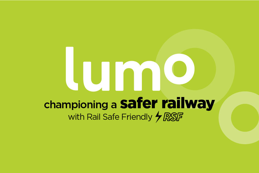 Lumo championing a safer railway logo