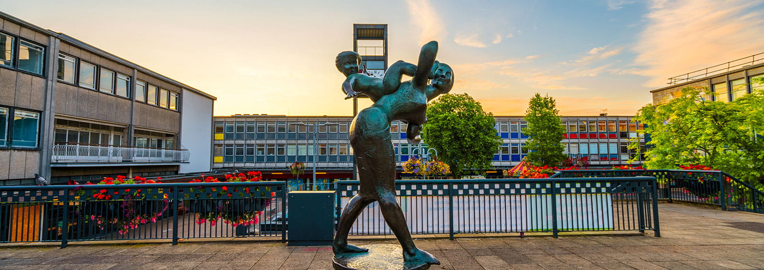 Joyride statue in Stevenage