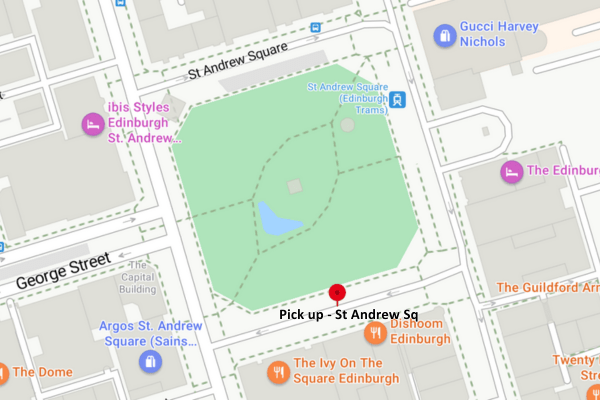Edinburgh rail replacement location