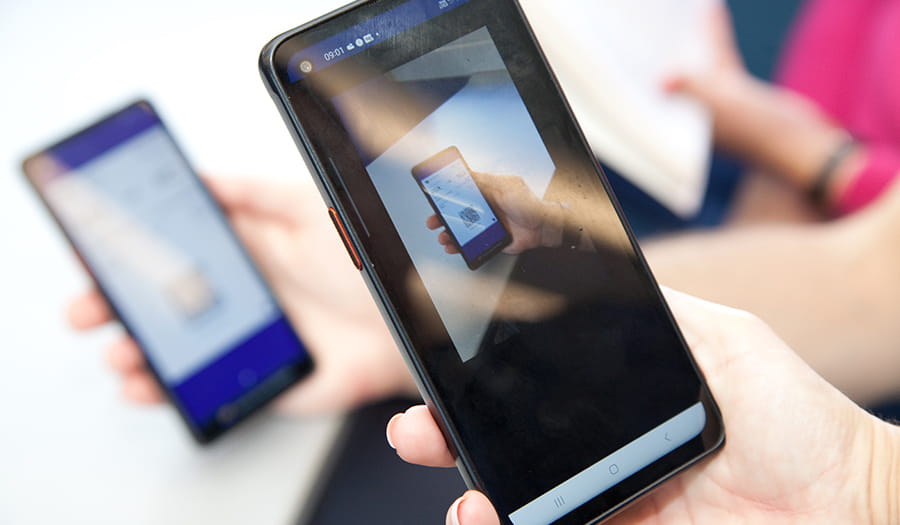 Phone scanning a ticket