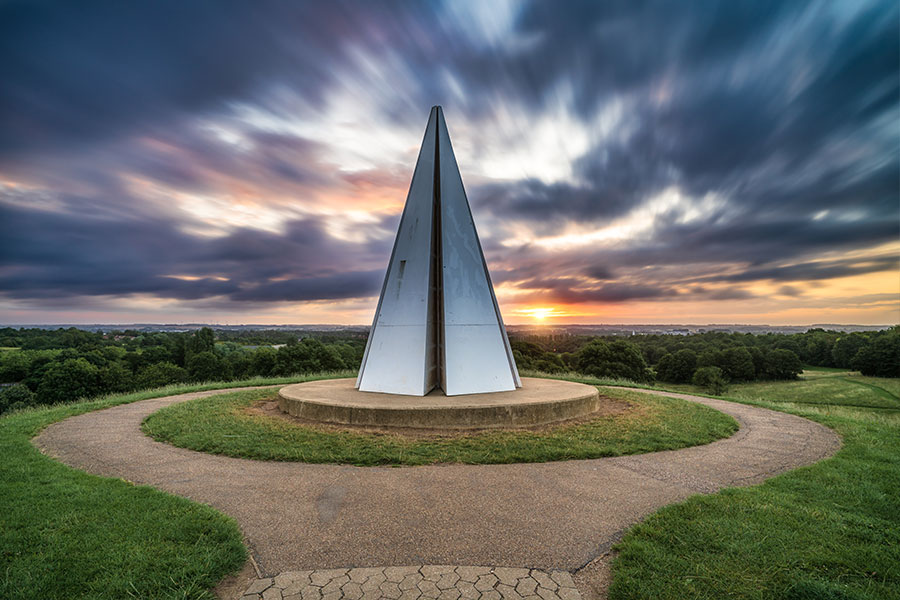 Sunset over Campbell Park