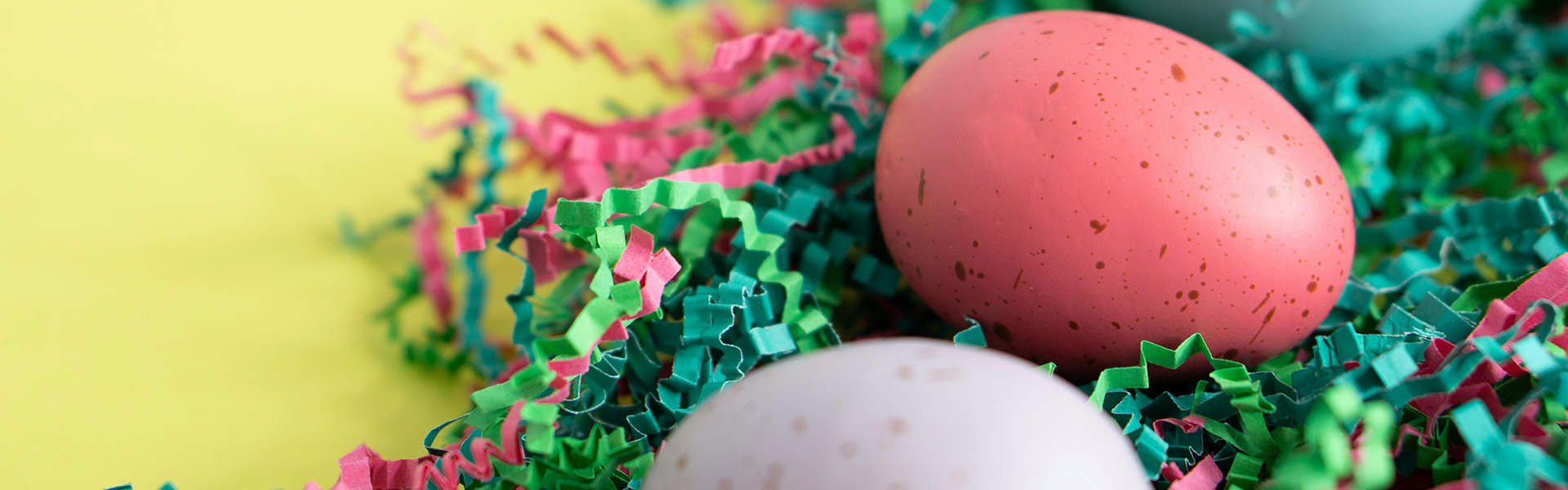 Colourful Easter eggs