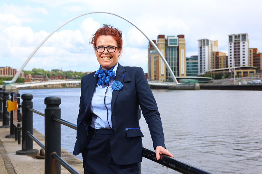 Lumo staff in the Newcastle Quayside