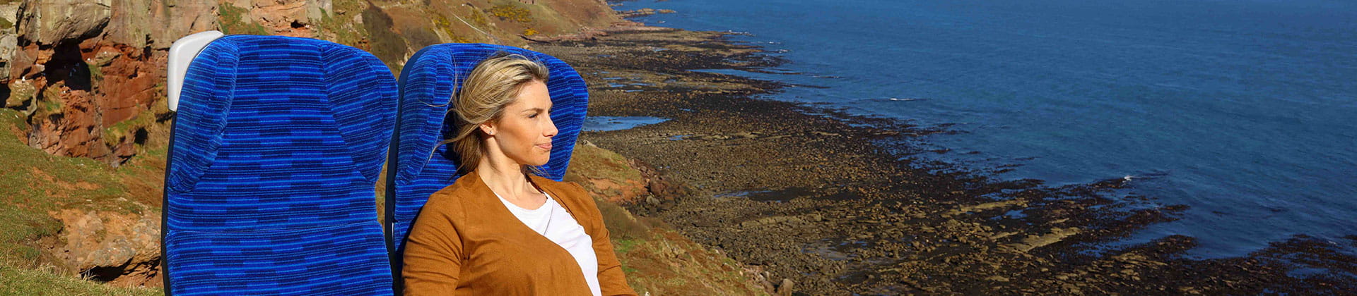 Lady sitting on a new Lumo seat